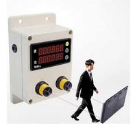 Contapersone, contatore del traffico clienti del negozio, contatore visitatori con 2 sensori e riflettore, intervallo di conteggio: 0~99999, rilevamento accurato, con riconoscimento(3M)