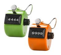 Contapersone Manuale,Contatore Manuale,Contatore a Clicker,Contatores a Mano in Metallo con Display 4 Cifre,Contapersona Portatile per Corsa Golf Baseball per Contare Sport Golf Allenatore Scuola