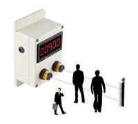 Contapersone, traffico clienti, contatore visitatori digitale, intervallo di conteggio 0-99999 con sensore a infrarossi, distanza di rilevamento del riflettore 70 cm/2 m/3 m/6 m opzionale(0-6m)