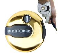 Contapunti da golf, clicker per contatore di golf, mini golf contatori clicker, dimensioni compatte 3 x 3 cm + reset singolo touch zero, robusto materiale ABS leggero, per esercizi Tra, Golfs Score