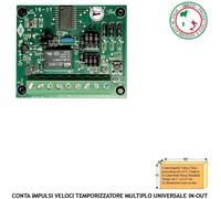 Contatore 15 Impulsi Temporizza IN/OUT Ritardo Relé Fino 3 Ore Program Antifurto
