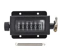 Contatore a 6 cifre D94-S Contatore meccanico a rotazione Reset totale dei tiri Manuale Lancio meccanico per allenamento Maglia Cerchi di caratteri Pesca e canottaggio