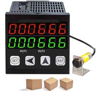 Contatore A Induzione Automatico, Contatore Digitale Elettronico, Conteggio Ciclico Automatico, Conteggio Fino A 999999, Distanza Di Rilevamento 70 Cm, Con Funzione Di Memoria Di Spegnimento