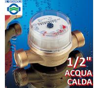 Contatore acqua calda 1/2'' quadrante asciutto - omologato CEE