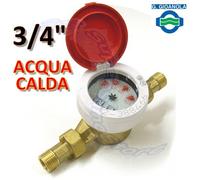 Contatore acqua calda 3/4'' quadrante bagnato - con omologazione CEE