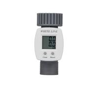 Contatore acqua digitale 3/4" LCD orologio acqua contatore acqua WHITE LINE W...