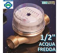 Contatore acqua fredda 1/2'' quadrante asciutto - omologato CEE