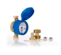 Contatore Acqua Giardino Adatto 110 MM G 3/4 " Acqua Fredda 2,5 M ³ Eichdatum