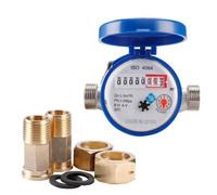 Contatore Acqua Meccanico Rotante Flusso Metro Digitale