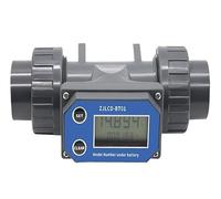 Contatore Acqua, Misuratore di portata d'acqua DN25-DN80, misuratore di portata con display digitale LCD, acqua liquida for tubi in PVC for irrigazione di giardini agricoli(DN32 without cable)