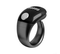 Contatore ad anelli intelligente portatile con schermo luminoso e tre dimensioni di ingranaggi per un comodo utilizzo durante la corsa o le attività di lavoro a maglia, nero (nero)