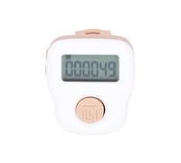 Contatore Ad Anello Contatore Clicker Luminoso a Prova di Sudore Ricaricabile Tramite USB in Silicone Bianco per Cantare Buddha Che Fa Regali