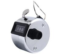 Contatore automatico a 4 cifre, contatore meccanico a mano, contatore di numeri clicker, per il conteggio a maglia, coaching, golf, pesca