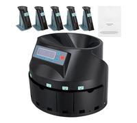 Contatore automatico professionale for monete in dollari USA da 230/300 monete/min con display a LED for scuole, negozi, banche e case