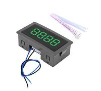 Contatore cifre, DC 8-24V Display digitale a 4 cifre a LED 0-9999 Contatore a più/meno contatori a pannello con cavo(Green)