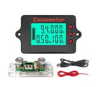 Contatore Coulomb per batteria con ampio display STN per la capacità di tensione corrente e letture dello stato di carica percentuale (100A)