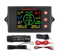 Contatore Coulomb portatile con display a colori trasparente Perfetto per lavoro sul campo e capacità corrente tensioni laboratorio Display LCD Misuratore potenza tensioni