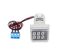 Contatore da pannello da 6 pezzi Mini 22 mm LED Display digitale Timer quadrato rotondo for uso industriale AC220-380 V 0-999999(WHITE s)