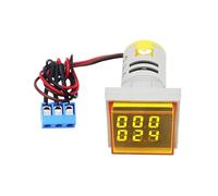 Contatore da pannello da 6 pezzi Mini 22 mm LED Display digitale Timer quadrato rotondo for uso industriale AC220-380 V 0-999999(YELLOW s)