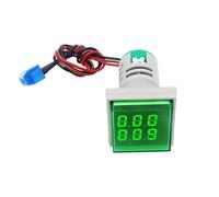 Contatore da pannello da 6 pezzi Mini 22 mm LED Display digitale Timer quadrato rotondo for uso industriale AC220-380 V 0-999999(GREEN s)
