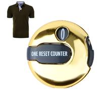 Contatore del punteggio di golf Contatori di colpo da golf per le donne Contatori Clicker Clip per i golfisti Guanti Borsa Cappello, Oro, Consulte la descripción, Vedi descrizione