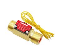 Contatore Del Sensore Di Flusso Liquido-acqua Ad Effetto Hall Contatore Del Flussometro Di Controllo Interruttore In Rame A 4 Punti Filettatura Maschio 1,5-30 L/min