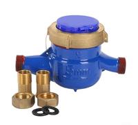 Contatore dell'acqua con contatore meccanico e analogico per il monitoraggio continuo del flusso in impianti di irrigazione e linee di approvvigionamento idrico sanitario