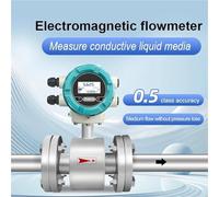 Contatore dell'acqua Misuratore di portata elettromagnetico digitale acqua in materiale PTFE Liquido corrosivo delle acque reflue del latte(DN40)