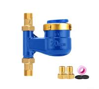 Contatore dell'acqua per posizionamento verticale con architettura interamente in rame e resistenza ambientale per case in affitto e piccoli progetti (DN20)