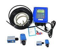 Contatore dell'acqua, TUF-2000B Ultrasonic Flow Meter DN50mm-DN700mm Wall Mounted Type Ultrasonic Liquid Flowmeter IP67 Protezione TM-1 Transducer(Host TS2 TM1)