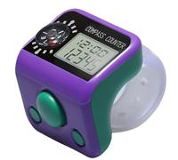 Contatore delle dita con funzione di - Orologio digitale ed elettronico portatile a forma di anello, contatore - Da utilizzare in Baseball Basket Golf Pesca Nuoto Preghiera Lavoro a maglia