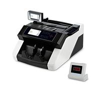 Contatore di banconote, Macchina di conteggio denaro adatto for il contatore multinazionale contante in contanti contraffatto Identifica con modalità ADD e batch LCD Schermo