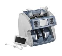 Contatore di banconote, Money Counter Machine Business Cash Register Fake Banknote Detector With 5 Counterfeit Fuction For Euro USD AUD Banks Shops(Counter-LCD)