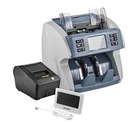 Contatore di banconote, Money Counter Machine Business Cash Register Fake Banknote Detector With 5 Counterfeit Fuction For Euro USD AUD Banks Shops(Counter-Printer-LCD)