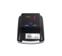 Contatore di banconote, Rilevatore portatile di banconote false in euro e dollari USA, macchina conta-soldi contraffatti, identificazione rapida denaro contante con display LED(Noir)