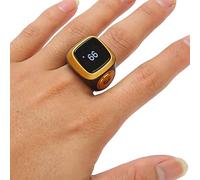 Contatore di Conteggio delle Dita, Anello Clicker Intelligente Digitale per Dita Contagiri Resettabile Contatore di Numerico Portatile con Mini Schermo LCD per Lavoro a