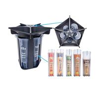 Contatore di denaro, Organizer for monete 5 in 1 con tubi selezionatori e involucri, contatore di efficiente