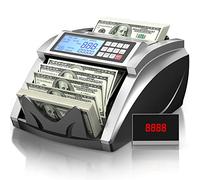 Contatore di denaro PONNOR con valore conteggio banconote, dollaro, euro con UV/MG/IR/DD/DBL/HLF/CHN rilevamento contraffazione, conteggio banconote, grande display LCD