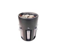 Contatore di denaro, Selezionatore di monete manuale con tubi misurazione 5 in 1, organizer automatico for contamonete
