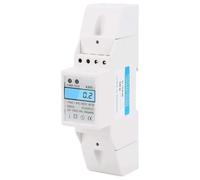 Contatore di Energia Digitale Monofase 10(40) A, Xtm35Sa Contatore Elettrico Monofase 2P Su Guida Din Contatore di Potenza LCD, Monitor Del Consumo Energetico Domestico In Kwh