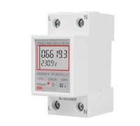 Contatore di energia digitale monofase su guida Din Display LCD Contatore elettrico Consumo energetico Contatore elettrico di energia KWH 220V 230V 50 60Hz(4PC-StyleA)