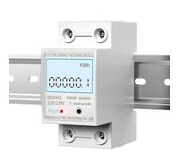 Contatore di energia elettrica 2P monofase Display digitale LCD Montaggio su guida DIN Contatore elettrico a 2 fili Wattmetro AC 230V 50Hz(With backlight,5-60A)