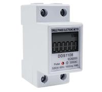 Contatore di energia elettrica monofase LCD KWH AC Contatore digitale wattora 220V 60A 50Hz Guida Din elettrica