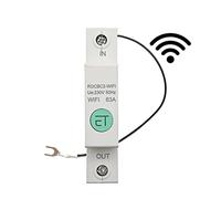 Contatore di energia intelligente 1P Rail Smart Energy Meter Consumo di energia KWh Meter Circuit Breaker Time Switch Relay Voltmeter for Smart Home Protezione da perdite da sottotensione(20A)