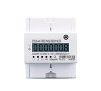Contatore di energia intelligente 4P 100A Trifase Din Rail KWH Watt Ora Din-rail Contatore di Energia LCD 3*230/400V 3*120/208V 3*220/380V CT Tipo 50Hz 60Hz Protezione da perdite da sottotensione(3X12