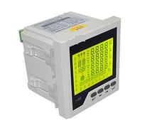 Contatore di energia intelligente Amperometro del misuratore di potenza di rete trifase con display LCD digitale intelligente multifunzione con funzione di comunicazione RS485 Protezione da perdite da