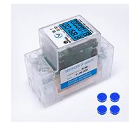 Contatore di energia intelligente Contatore di energia digitale monofase su guida Din Reset Zero AC KWh Tensione Corrente Consumo energetico Contatore Wattmetro elettrico Protezione da perdite da sott