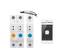 Contatore di energia intelligente Smart Switch Energy Meter Kwh Metering Monitoring Circuit Breaker Timer Relay for Smart Home Protezione da perdite da sottotensione(2P 63A)