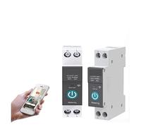 Contatore di energia intelligente TUYA Con Misurazione Smart Circuit Breaker 1P 63A DIN Rail for Smart Home Interruttore di Controllo Remoto Senza Fili di APP Protezione da perdite da sottotensione(63
