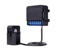 Contatore Di Energia Intelligente Tuya Wifi Da 1 Pezzo, Morsetto In Plastica Nera Kwh Misuratore Monitoraggio Bidirezionale Del Consumo Monitoraggio Accurato Energia